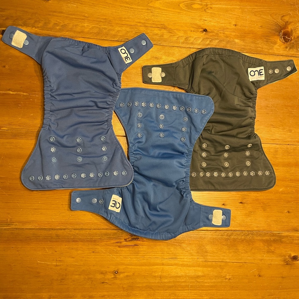 Lot of 3 Grovia ONE All-in-one diapers
